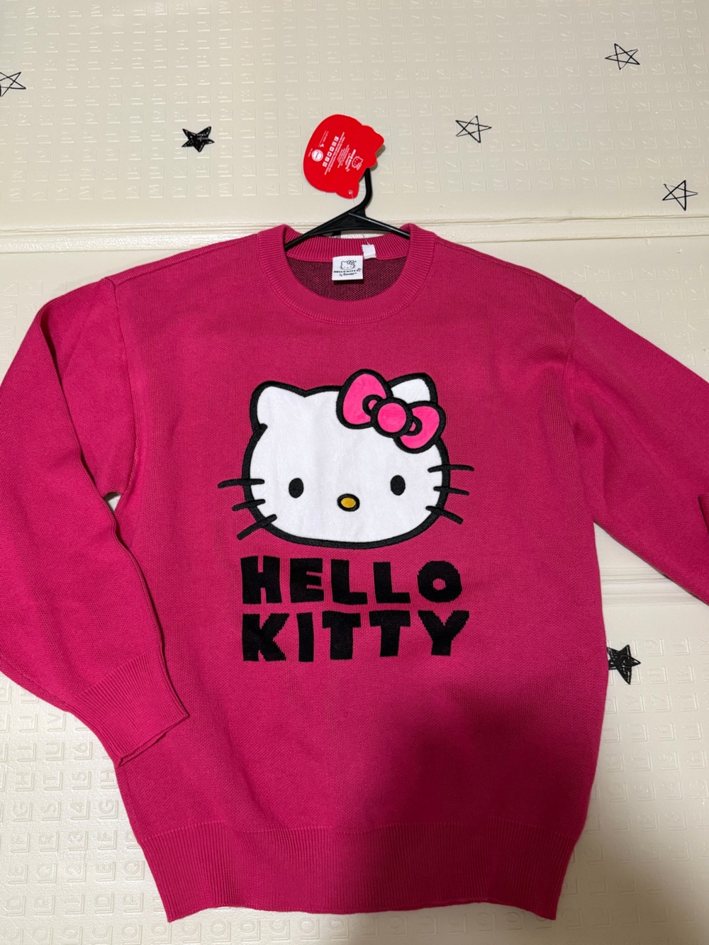 Hello Kitty Hot Pink Graphic Crewneck Sweatshirt